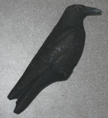 Чучело "Ворона черная" пластик
