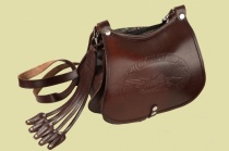 Ягдташ ЯГ-5 с сеткой (кожа) (6 патронов) РАНГ